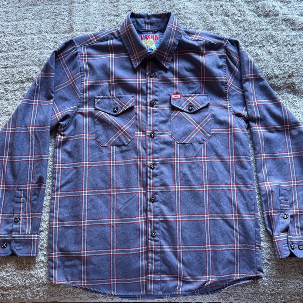DIXXON Men's Blue Plaid Shirt